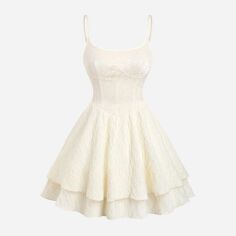Акція на Сукня жіноча SHEIN GD-00159079 S Кремова від Rozetka