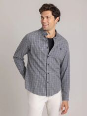 Акція на Сорочка бавовняна чоловіча U.S. Polo Assn 11D554-XF00A(CAMPUS HEATHER GRAY) L Сіра від Rozetka