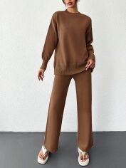 Акція на Костюм жіночий SHEIN GD-00164338 S Коричневий від Rozetka