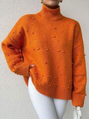 Акція на Светр жіночий SHEIN GD-00106765 S Помаранчевий від Rozetka