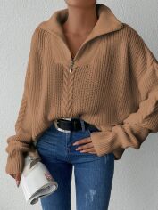 Акція на Светр жіночий SHEIN GD-00156665 L Пісочний від Rozetka