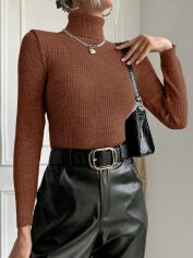 Акція на Светр жіночий SHEIN GD-00156719 One Size Коричневий від Rozetka