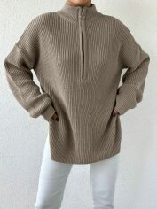 Акція на Светр жіночий SHEIN GD-00156763 XS Кремовий від Rozetka