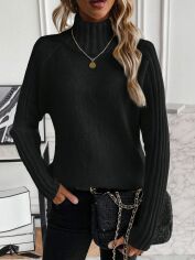 Акція на Светр жіночий SHEIN GD-00159487 L Чорний від Rozetka
