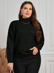 Акція на Светр жіночий SHEIN GD-00162609 XL Чорний від Rozetka