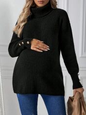 Акція на Светр для вагітних жіночий SHEIN GD-00157991 L Чорний від Rozetka