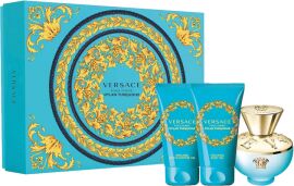 Акція на Набір для жінок Versace Dylan Turquoise Туалетна вода 50 мл + Гель для тіла 50 мл + Гель для душу 50 мл від Rozetka