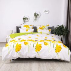 Акція на Комплект постільної білизни ТЕП Євро 70x70 Яскравий нарцис Soft dreams (2-03859_29566) від Rozetka