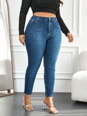 Акція на Джинси жіночі SHEIN GD-00166277 4XL Сині від Rozetka