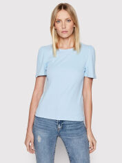 Акція на Футболка бавовняна жіноча Vero Moda XAZ387075HJXL M Блакитна від Rozetka
