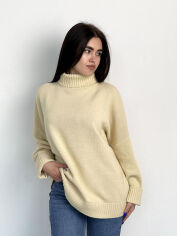 Акція на Джемпер вязаный Sofia Art Knit молочный ONE SIZE від Podushka