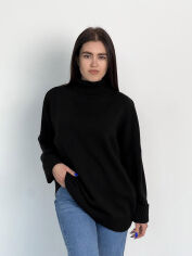 Акція на Джемпер вязаный Sofia Art Knit черный ONE SIZE від Podushka
