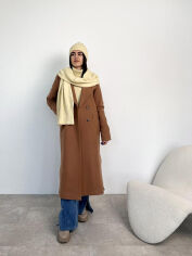 Акція на Шарф вязаный теплый Wool Art Knit сливочный від Podushka