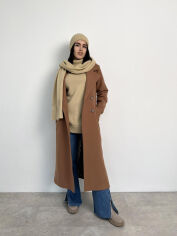 Акція на Шарф вязаный теплый Wool Art Knit бежевый від Podushka