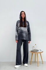 Акція на Худи женское вязаное Vibe Cotton Art Knit графит M від Podushka