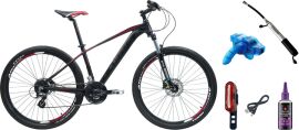 Акція на Набір Велосипед Ardis Tucan 27.5" 16" 2023 Червоний + Ліхтар задній Jing Yi JY-6055T + Насос Bee Pumps ZF-025-1 алюмінієвий + Мийка для ланцюга Kenli KL-7000 + Мастило для ланцюга WELDTITE 03047 100 мл (0261-160-4+04607+10240_bpm+32130_knl+LUB-77-27) від Rozetka