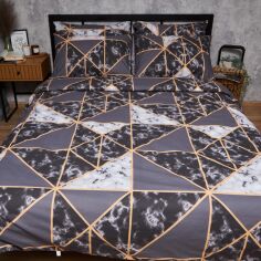 Акція на Підковдра Moon&Star Бязь Gold Люкс Marble Gold Полуторна 143 x 210 см (MS-870000665) від Rozetka