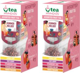 Акція на Набір чаю-асорті Tea Moments Assorted Fuit tea 5 смаків х 3 кадді-пакетика  х 2 шт від Rozetka
