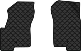 Акція на Килимки з екошкіри EVAtech ECO в салон авто передні для Patriot (MK74) Jeep 2006-2011 1 покоління SUV USA Екошкіра чорна з чорною ниткою чорний кант від Rozetka
