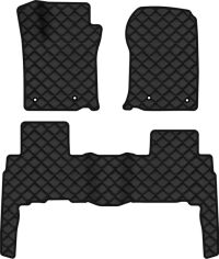 Акція на Килимки з екошкіри EVAtech ECO в салон авто для GX 460  5 seats Restyling Lexus 2013-2016 2 покоління SUV EU Екошкіра чорна з чорною ниткою чорний кант від Rozetka