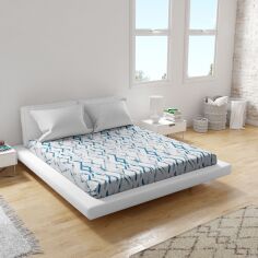Акція на Простирадло Home Line євро 215x240 см ранфорс Синє (188341 HL) від Rozetka