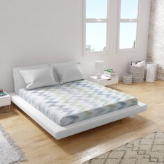 Акція на Простирадло Home Line євро 215x240 см ранфорс Бірюзове (188345 HL) від Rozetka