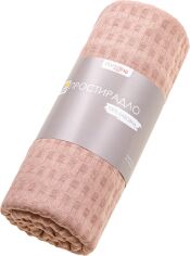 Акція на Простирадло Home Line полуторне 160x220 см вафельне полотно Рожево-бежеве (190673 HL) від Rozetka