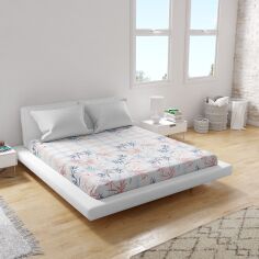 Акція на Простирадло Home Line євро 215x240 см ранфорс Синьо-червоне (188339 HL) від Rozetka