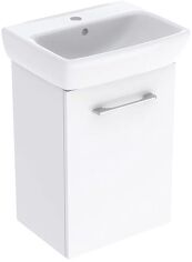Акція на Тумба підвісна GEBERIT Selnova Square 502.746.00.1 з раковиною 40 см від Rozetka