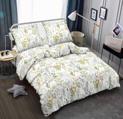 Акція на Комплект постільної білизни Zastelli Сімейний 2 х 145х210 см J1508-9 Поле Жатка від Rozetka