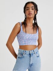 Акція на Топ жіночий Pull & Bear XAZ475922ACCD S Фіолетовий від Rozetka