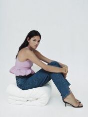Акція на Топ жіночий Zara XAZ281487YJZQ M Рожевий від Rozetka