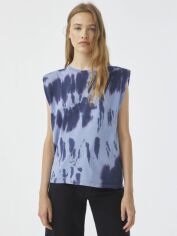 Акція на Футболка бавовняна жіноча Pull & Bear XAZ475971ETBE S Блідо-синя від Rozetka