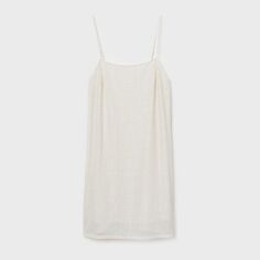 Акція на Плаття вечірнє коротке літнє жіноче H&M XAZ383272PBEC L Молочне від Rozetka