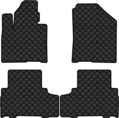 Акція на Килимки з екошкіри EVAtech ECO в салон авто для Sorento Prime (UM) 7 seats Kia 2014-2020 3 покоління SUV EU Екошкіра чорна з чорною ниткою чорний кант від Rozetka