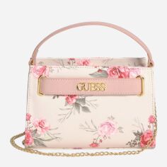 Акція на Сумка крос-боді через плече жіноча маленька Guess 886455385 Молочна від Rozetka