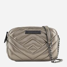 Акція на Сумка крос-боді через плече жіноча маленька Armani Exchange 215693317 Сіра від Rozetka