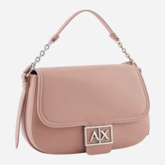 Акція на Сумка крос-боді через плече жіноча середня Armani Exchange 590675993 Рожева від Rozetka