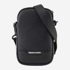 Акція на Сумка планшет через плече маленька Armani Exchange 124382402 Чорна від Rozetka