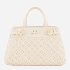 Акція на Сумка шопер жіноча Armani Exchange 784569211 Молочна від Rozetka