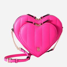 Акція на Сумка крос-боді через плече жіноча маленька Victoria's Secret 175260588 Рожева від Rozetka