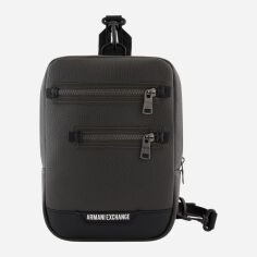 Акція на Сумка слінг через плече чоловіча Armani Exchange 181425358 Сіра від Rozetka