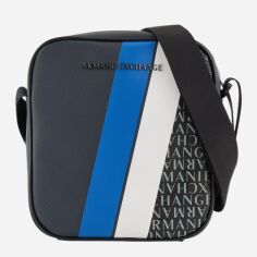 Акція на Сумка планшет через плече чоловіча Armani Exchange 997454325 Синя від Rozetka