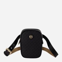 Акція на Сумка на пояс бананка жіноча зі штучної шкіри Michael Kors 374986865 Чорна від Rozetka
