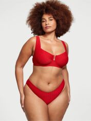 Акція на Купальник роздільний жіночий Victoria's Secret 96547857 34B/S Червоний від Rozetka