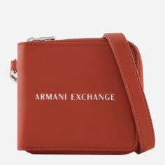 Акція на Гаманець жіночий зі штучної шкіри для карток Armani Exchange 397431297 Помаранчевий від Rozetka