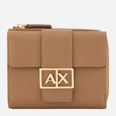 Акція на Гаманець жіночий для карток Armani Exchange 841099376 Коричневий від Rozetka