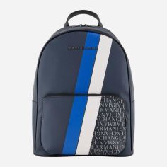 Акція на Рюкзак зі штучної шкіри 14 л вміщує формат А4 Armani Exchange 850583148 Синій від Rozetka