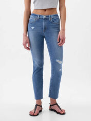 Акція на Джинси Slim fit жіночі Gap 602812491 26 Сині від Rozetka