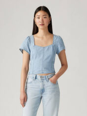 Акція на Топ жіночий Levi's 127139896 M Блакитний від Rozetka